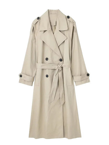 Willshela Black Trench Coat Women – Chic Double Breasted Design for Stylish Layering 4