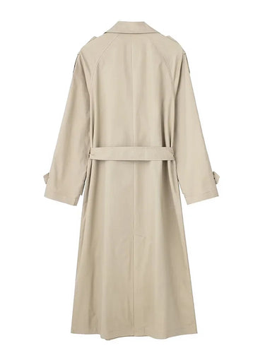 Willshela Black Trench Coat Women – Chic Double Breasted Design for Stylish Layering 5