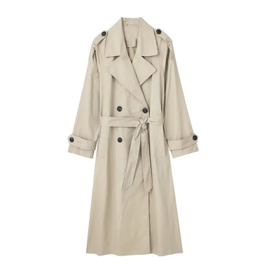 Willshela Black Trench Coat Women – Chic Double Breasted Design for Stylish Layering 6