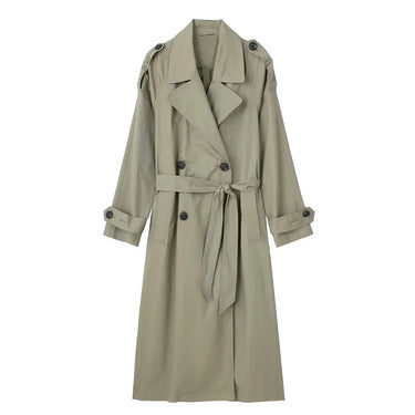 Willshela Black Trench Coat Women – Chic Double Breasted Design for Stylish Layering 7