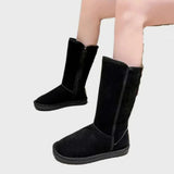 Winter Sheepskin Lined Waterproof Suede Women's Boots 1