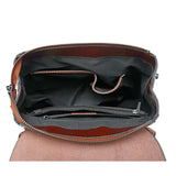 Women Backpack Cross body Shoulder Bag Genuine Leather Girls School Female Natural Skin Book Laptop Rucksack Messenger Bags 5