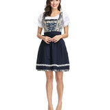Women German Oktoberfest Beer Girl Costume Bavarian Dirndl Dress With Blouse Apron Costumes 6