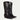 Women's Black Knee-High Western Boots with Pointed Toe and Embroidered Design 4
