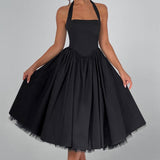 Women's Black Mini Dress – Elegant Summer Dress for Casual Outings and Parties, Comfortable Fit, Available in Multiple Sizes 9