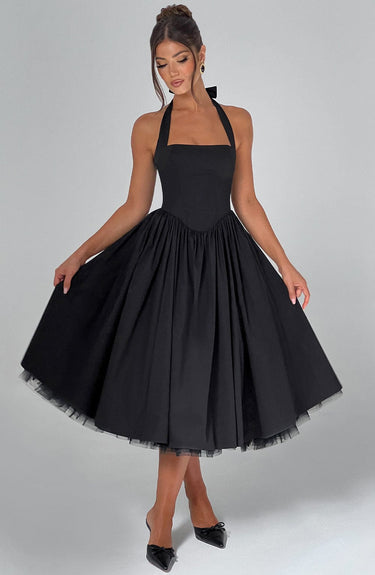 Women's Black Mini Dress – Elegant Summer Dress for Casual Outings and Parties, Comfortable Fit, Available in Multiple Sizes 9