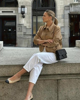 Women's Button-Down Suede Jacket 1
