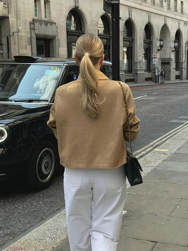 Women's Button-Down Suede Jacket 2