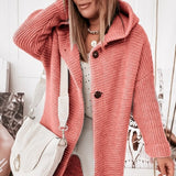 Women's Cardigan | Hooded oversized women's vest with hood 1