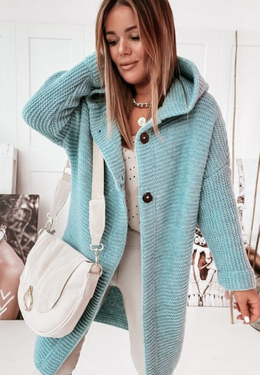 Women's Cardigan | Hooded oversized women's vest with hood 5