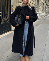 Women’s Double-Breasted Wool Blend Coat 5