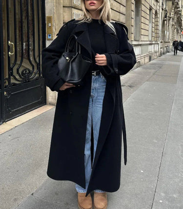 Women’s Double-Breasted Wool Blend Coat 5
