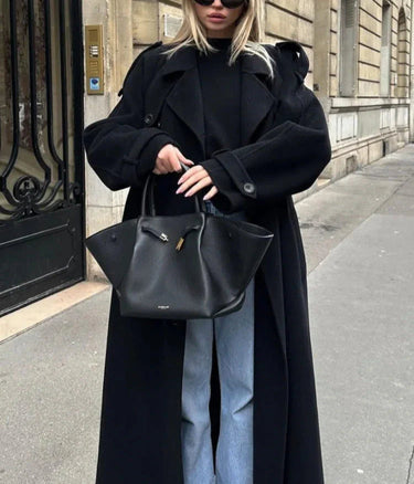 Women’s Double-Breasted Wool Blend Coat 6