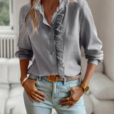 Women's Elegant Cotton Sleeve Top 0