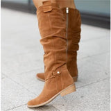 Women's Flat Knee High Boots - All-Day Comfort, Versatile Black Long Boots for Casual and Polished Outfits 5