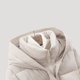 Women’s Hooded Puffer Jacket – Belted Winter Coat 3