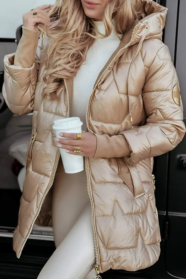 Women's Hooded Puffer Jacket with Quilted Lining – Stylish Winter Coat for Ultimate Warmth and Comfort 1