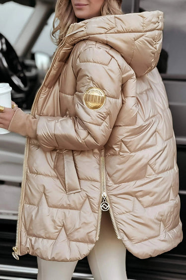 Women's Hooded Puffer Jacket with Quilted Lining – Stylish Winter Coat for Ultimate Warmth and Comfort 4