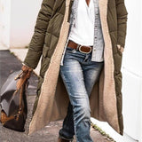 Women's Long Reversible Winter Coat With Hood And Teddy Lining 4