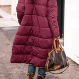 Women's Long Reversible Winter Coat With Hood And Teddy Lining 8