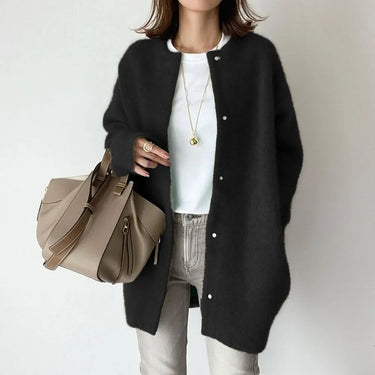 Women's Loose Fit Knitted Jacket in Soft Wool – Comfortable Autumn Outerwear, Available in 7 Colors 2