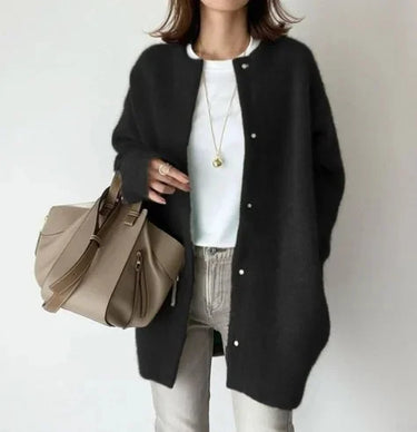 Women's Loose Fit Knitted Jacket in Soft Wool – Comfortable Autumn Outerwear, Available in 7 Colors 5