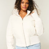 Women's Quilted Winter Jacket with Removable Hood and Elastic Cuffs Eva Jonsson 0