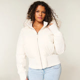 Women's Quilted Winter Jacket with Removable Hood and Elastic Cuffs Eva Jonsson 1