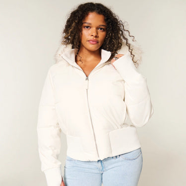Women's Quilted Winter Jacket with Removable Hood and Elastic Cuffs Eva Jonsson 1