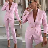Women's Sophisticated Double-Breasted Suit with Tailored Fit 3