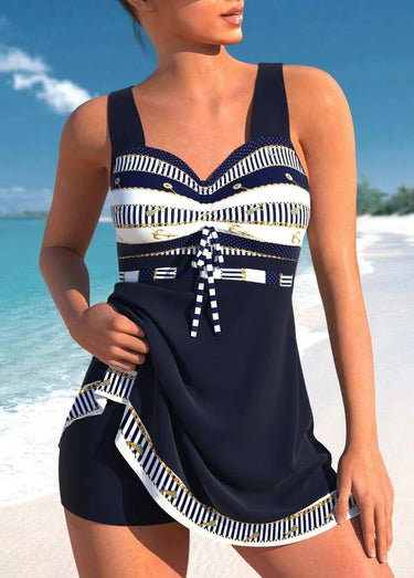 Women's Tummy Control Tankini Set with Stylish Design 1