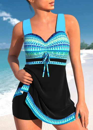 Women's Tummy Control Tankini Set with Stylish Design 2