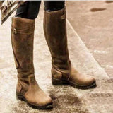 Women's Waterproof Leather Winter Riding Boots 3
