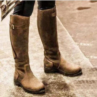 Women's Waterproof Leather Winter Riding Boots 3