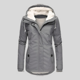 Women's Waterproof Rain Jacket with Hood and Extended Back Hem 0