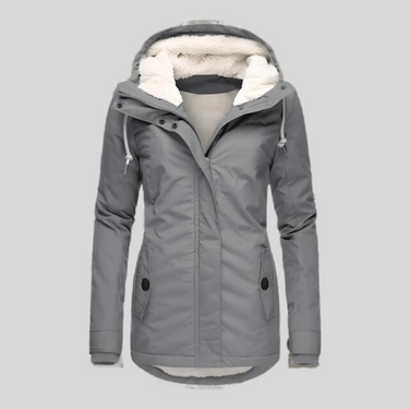 Women's Waterproof Rain Jacket with Hood and Extended Back Hem 0