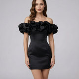 Wood Ear Strapless Dress – Unique Design for Versatile Occasions 1