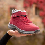 Anccbu Komfort Stabilitet High-Top Winter Boots With Laces And Velcro Strap - Image 7