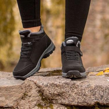 Anccbu Komfort Stabilitet High-Top Winter Boots With Laces And Velcro Strap - Image 5