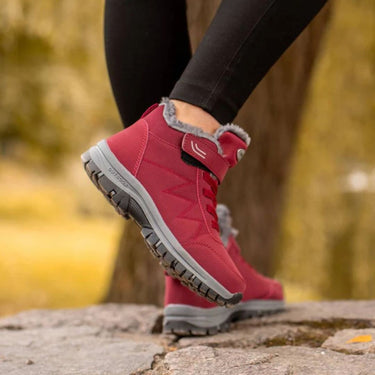 Anccbu Komfort Stabilitet High-Top Winter Boots With Laces And Velcro Strap - Image 9
