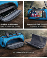 Bike Handlebar Bag Waterproof Bicycle Handlebar Bag With Clear Phone Pocket For Secure Access And Stable Mounting On Bike Handlebars - Image 3