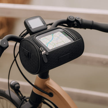 Bike Handlebar Bag Waterproof Bicycle Handlebar Bag With Clear Phone Pocket For Secure Access And Stable Mounting On Bike Handlebars - Image 14