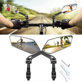 Bike Mirrors With Adjustable Wide-Angle Rear View - Image 1