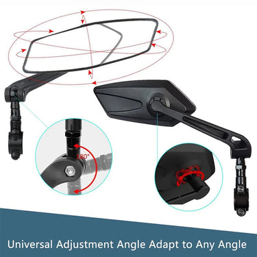 Bike Mirrors With Adjustable Wide-Angle Rear View - Image 6