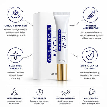 Blemish Cream For Painless Mole And Wart Removal Scar-Free Formula - Image 4