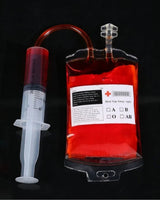 Blood Bag Drink Pouch Halloween Party Supplies Pouches With Syringe For Decorations And Favors - Image 2