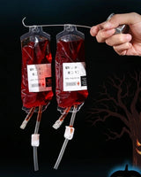 Blood Bag Drink Pouch Halloween Party Supplies Pouches With Syringe For Decorations And Favors - Image 3