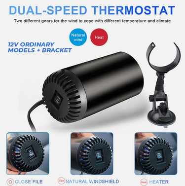 Car Air Blower Fast Heating Cup Shape Warm Plug And Use 360 Degree Rotatable Instant Heat Zero Hassle - Image 6