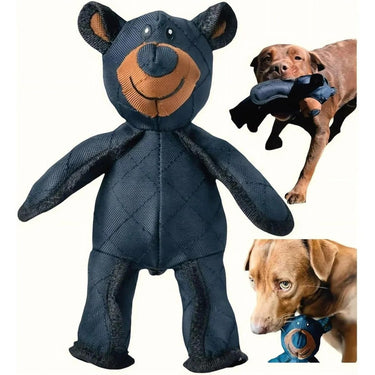 Chew Resistant Interactive Bear Dog Toy For Heavy Chewers With Squeaker - Image 1