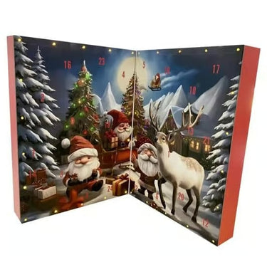 Christmas Advent Calendar With 24 Handcrafted Gnomes Lights And Festive Music - Image 1